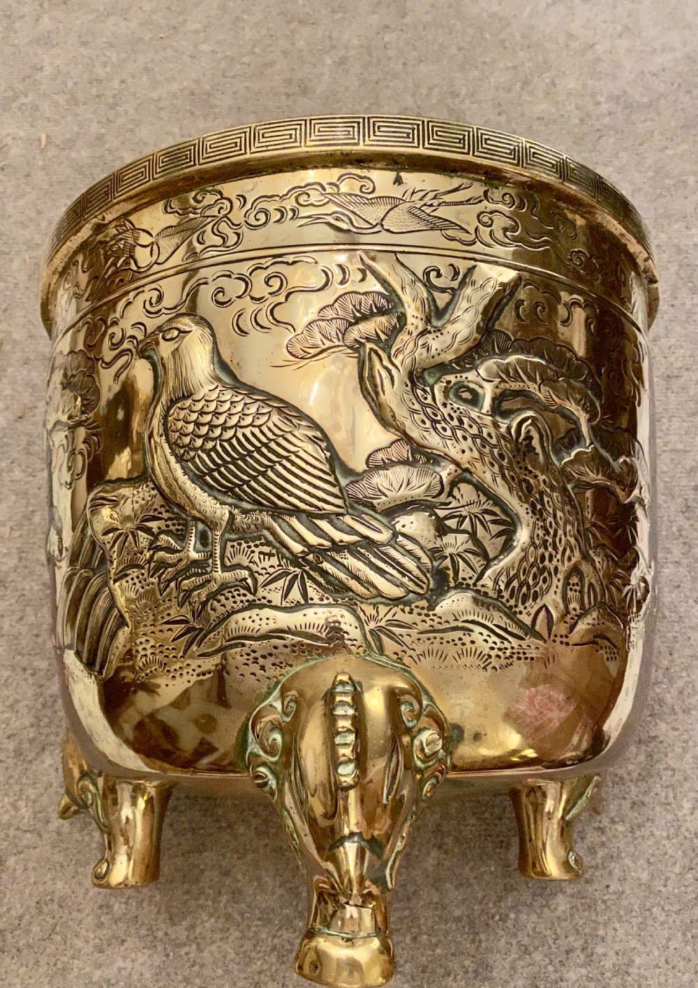 Chinese Polished Bronze Jardiniere  View VI