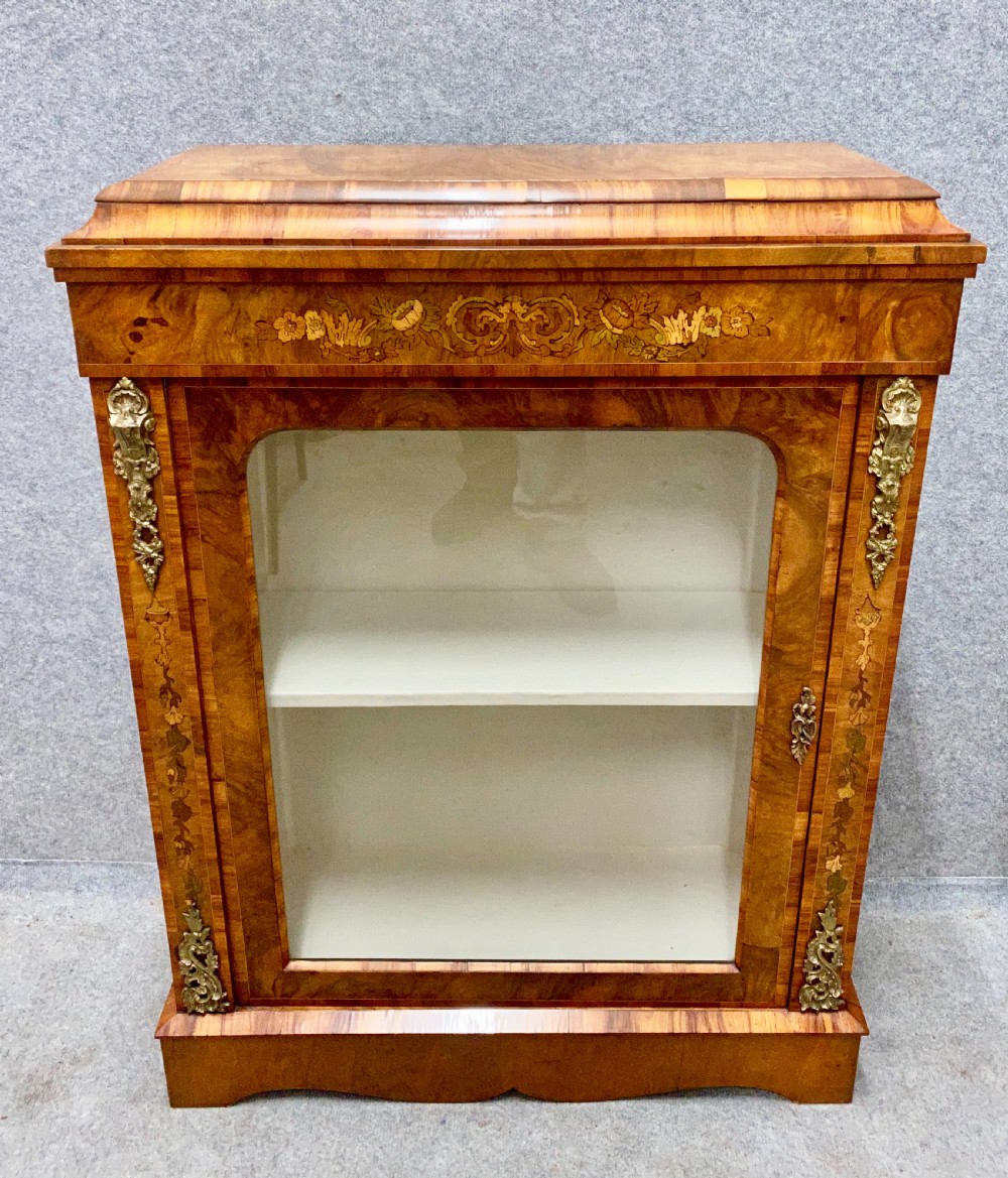 Pair of Victorian Marquetry Inlaid Side Cabinets View V