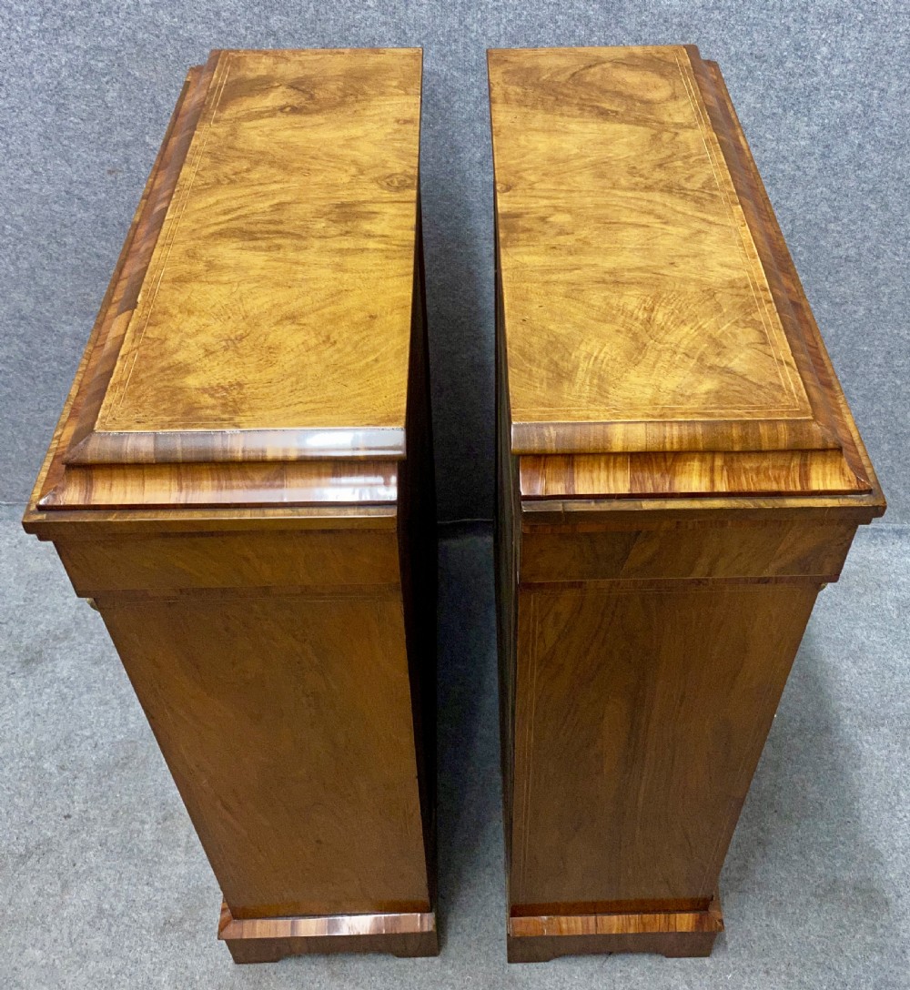 Pair of Victorian Marquetry Inlaid Side Cabinets View IX
