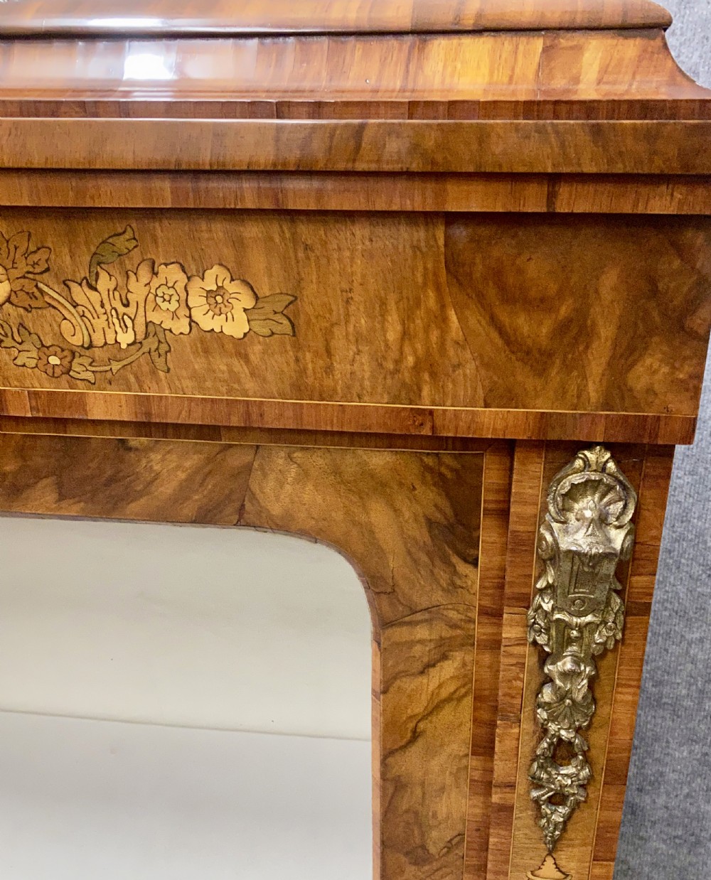 Pair of Victorian Marquetry Inlaid Side Cabinets View XI