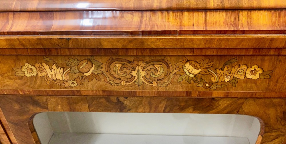 Pair of Victorian Marquetry Inlaid Side Cabinets View XII