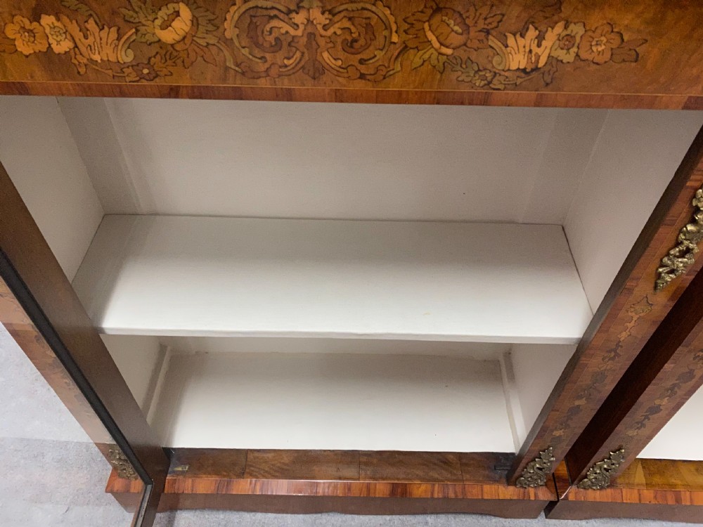 Pair of Victorian Marquetry Inlaid Side Cabinets View XVI