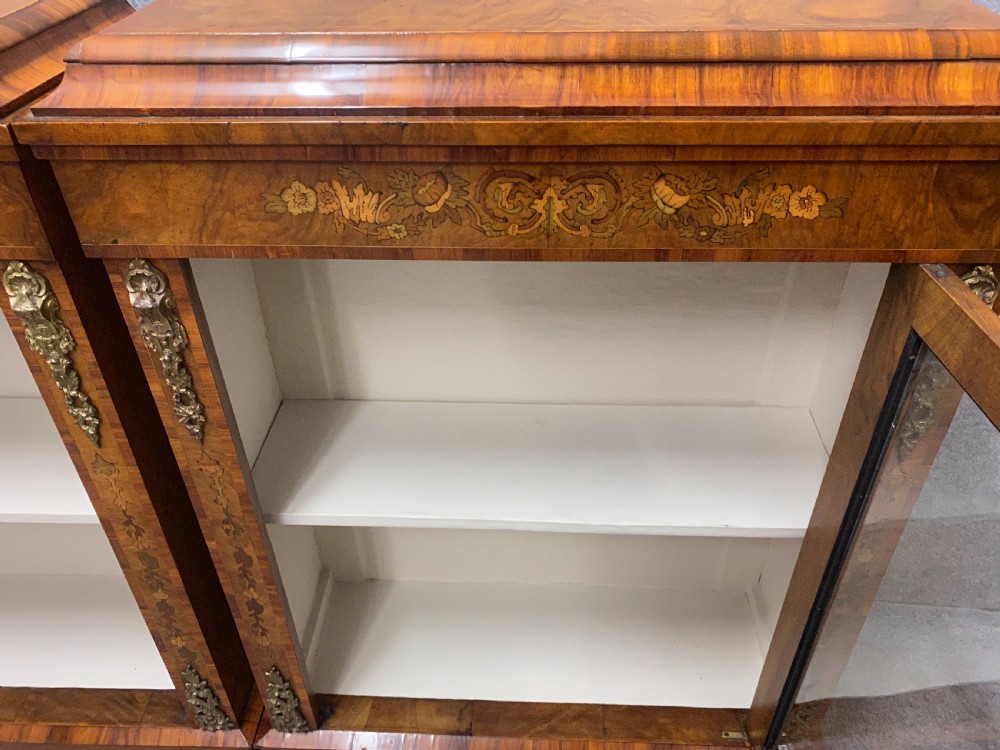 Pair of Victorian Marquetry Inlaid Side Cabinets View XVII
