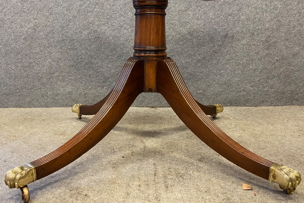 Regency Style Mahogany Drum Table View III
