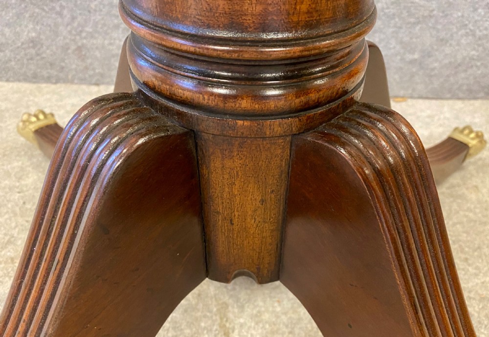 Regency Style Mahogany Drum Table View V
