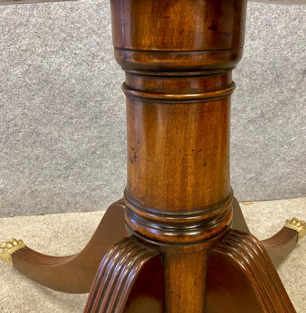 Regency Style Mahogany Drum Table View VII