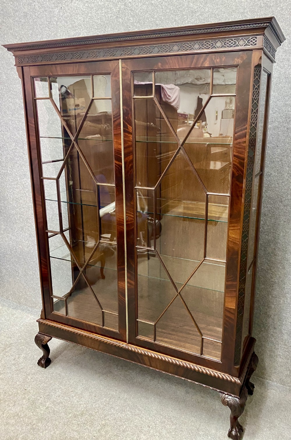 Edwardian Mahogany Display Cabinet View II