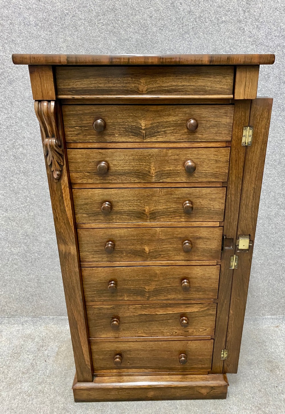 Good Victorian Rosewood Wellington Chest View V