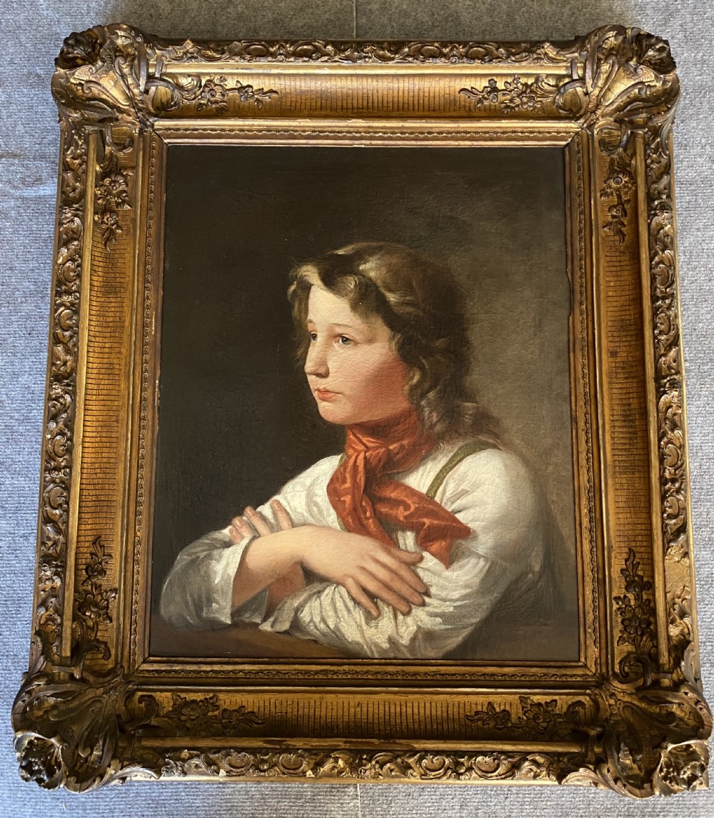 Attractive Painting of a Child  Att.or School of Friedrich von Amerling