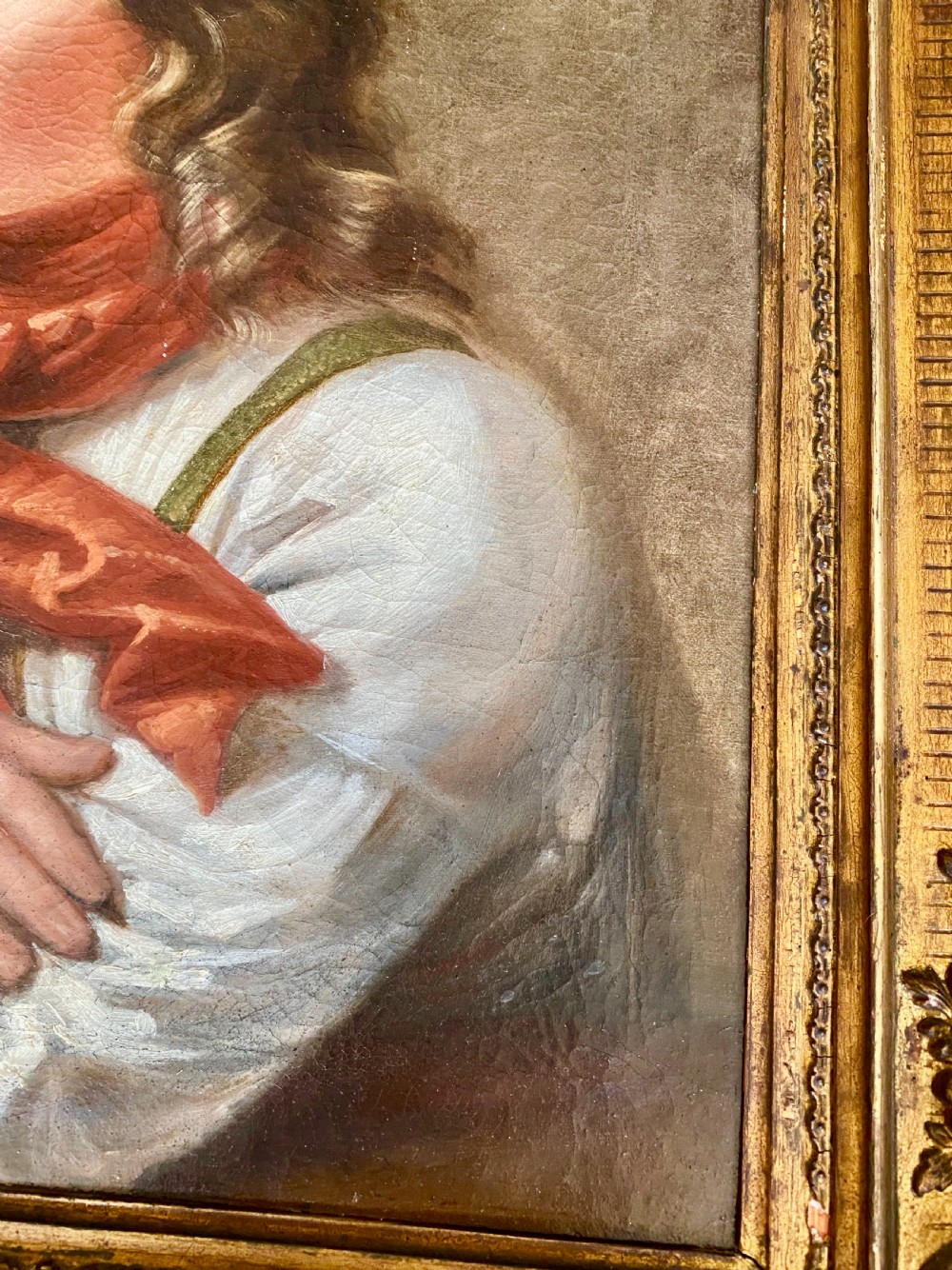 Attractive Painting of a Child  Att.or School of Friedrich von Amerling View VII