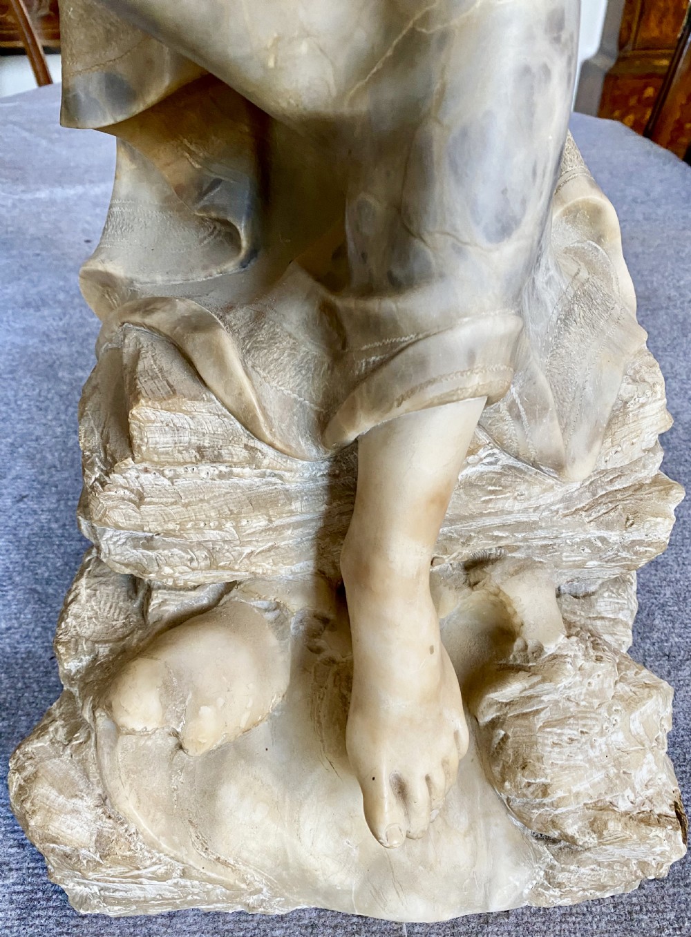 Large Antique  Alabaster  Figure View II