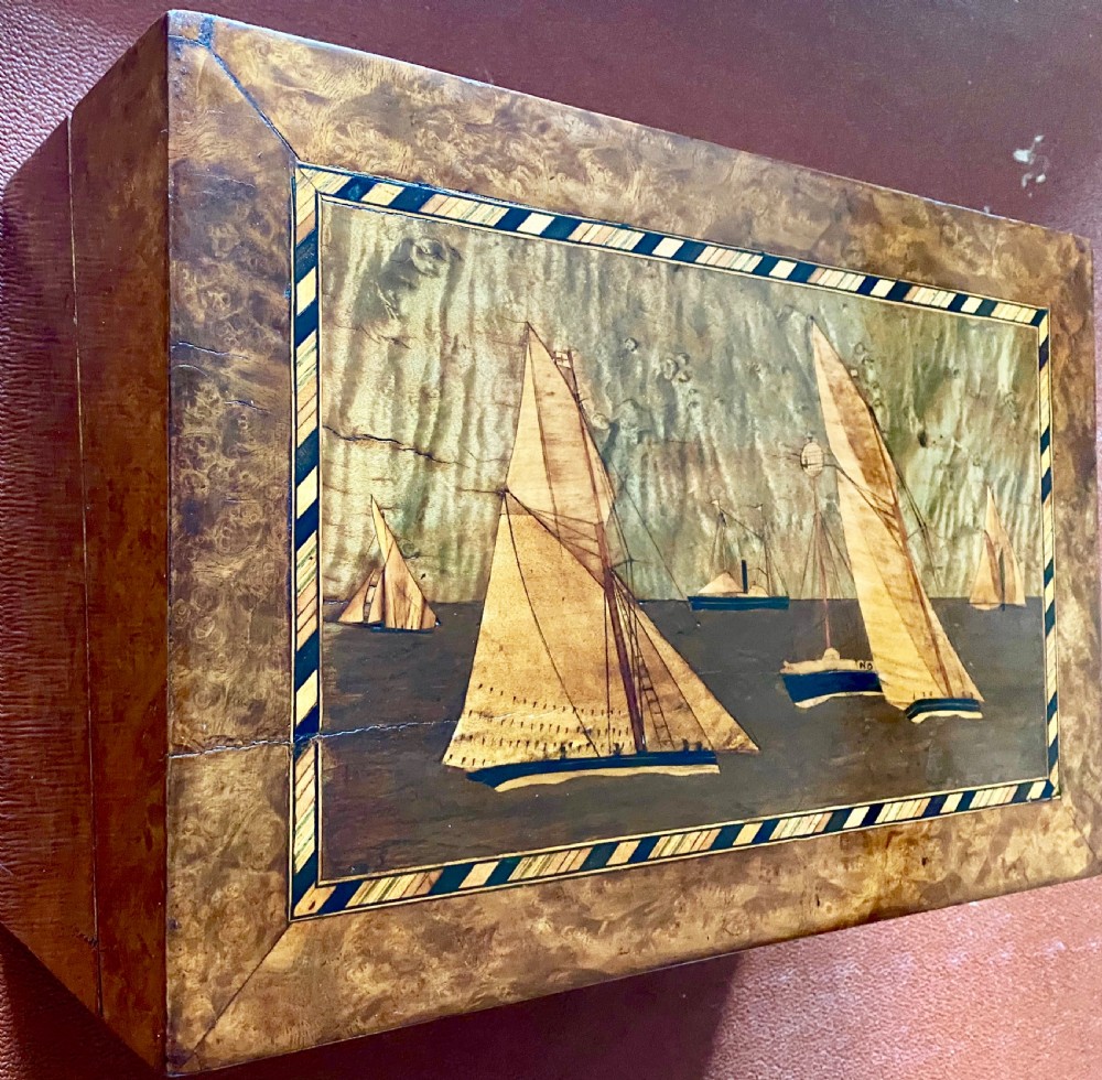 Unusual Trinity House Writing Box View VIII