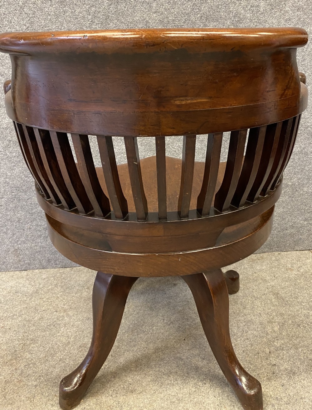 Antique Mahogany Swivel Desk Chair View V