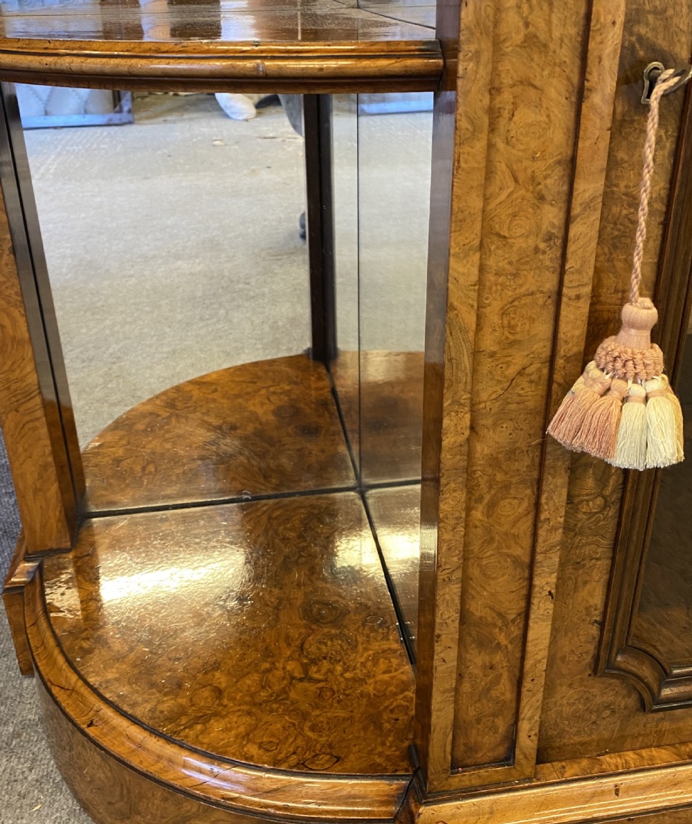 Superb Quality Burr Walnut Side Cabinet Credenza View VII