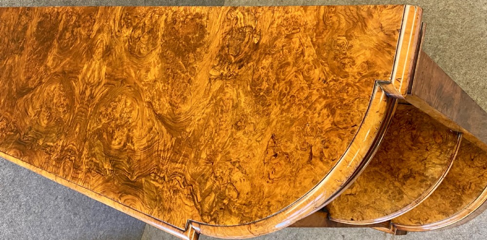 Superb Quality Burr Walnut Side Cabinet Credenza View X