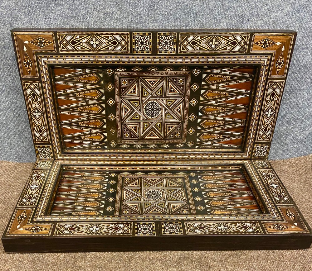 Superb Syrian Damascus Back Gammon Board.