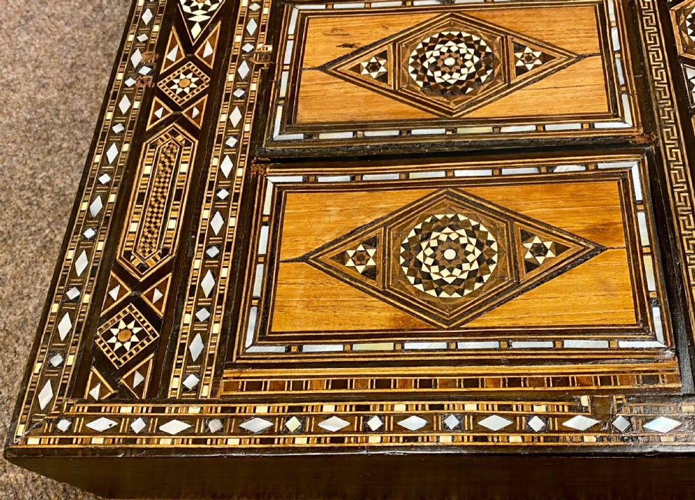 Superb Syrian Damascus Back Gammon Board. View IV