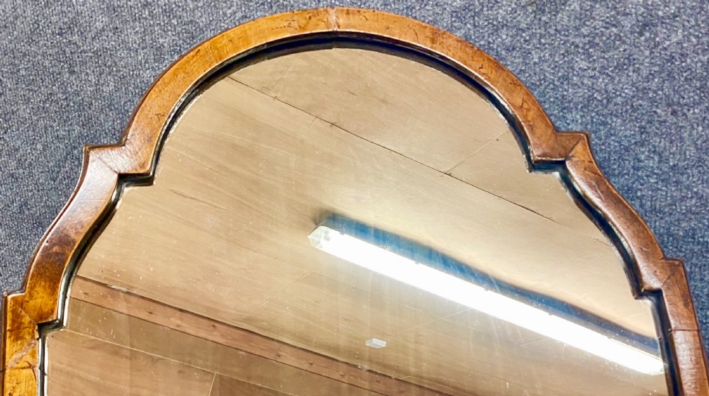 Queen Anne Style Walnut Cheval Mirror View III