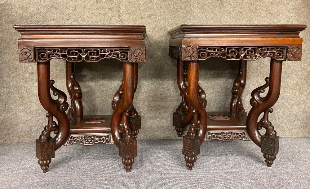 Good Pair of Chinese Lamp Tables View V