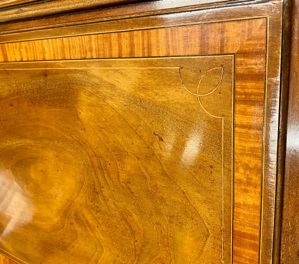 Good Quality Antique Inlaid Bureau Bookcase View IV