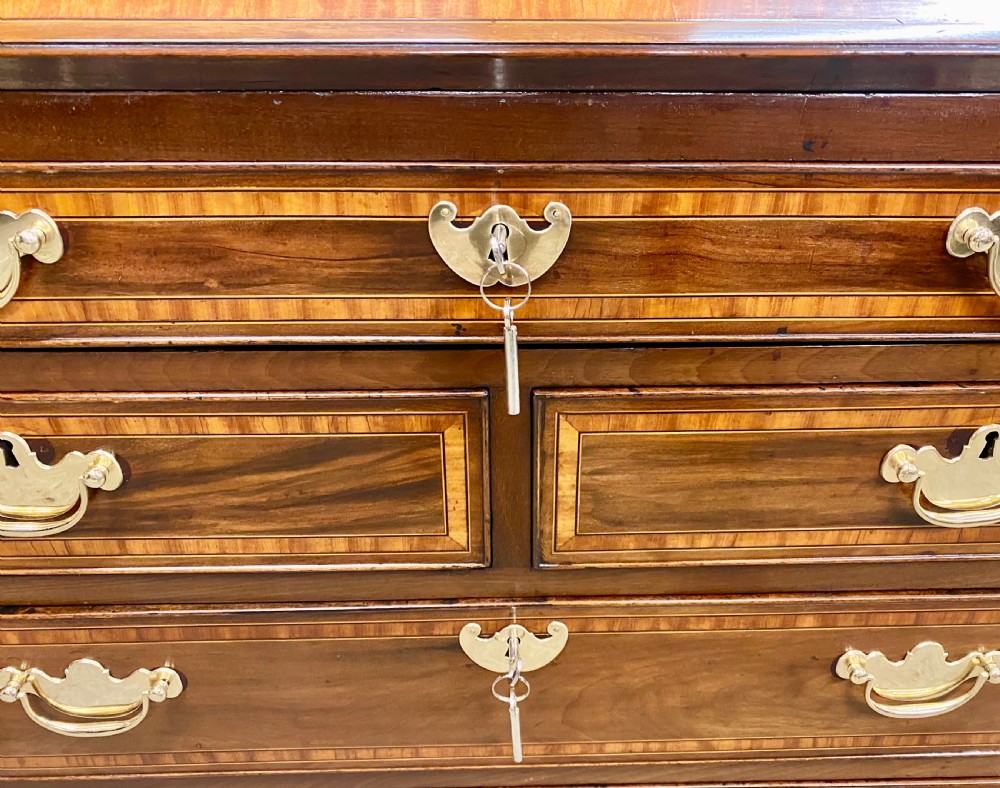 Good Quality Antique Inlaid Bureau Bookcase View IX