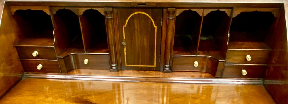 Good Quality Antique Inlaid Bureau Bookcase View XII