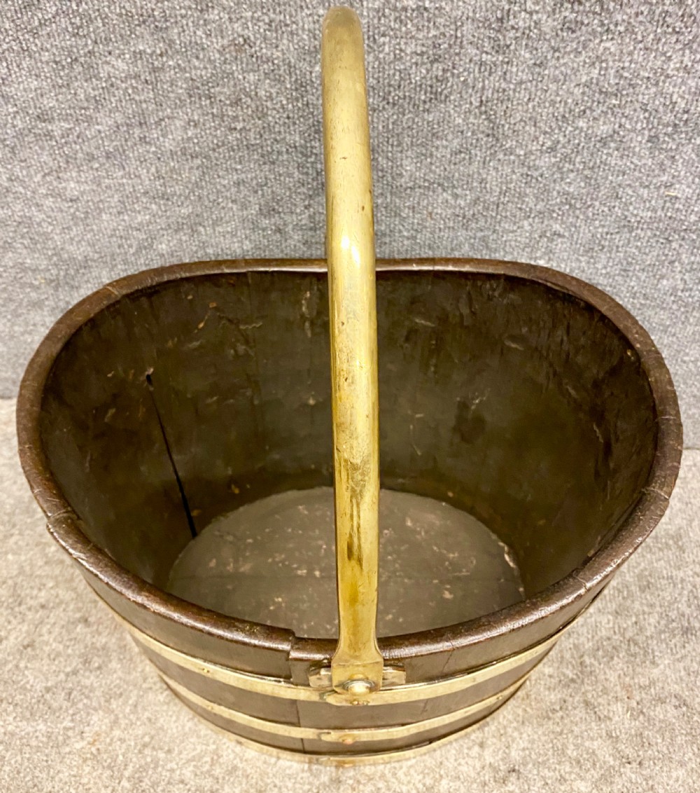 19th.Centiury Brass Bound Bucket View II