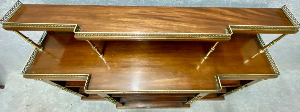 Regency Style Breakfront Open Bookcase View VII