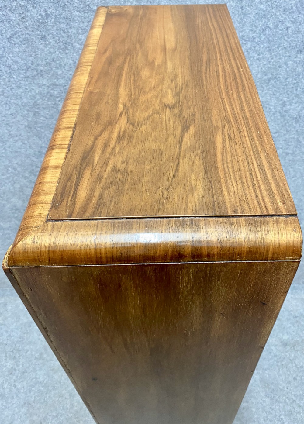 Art Deco Open Walnut Bookcase View VI
