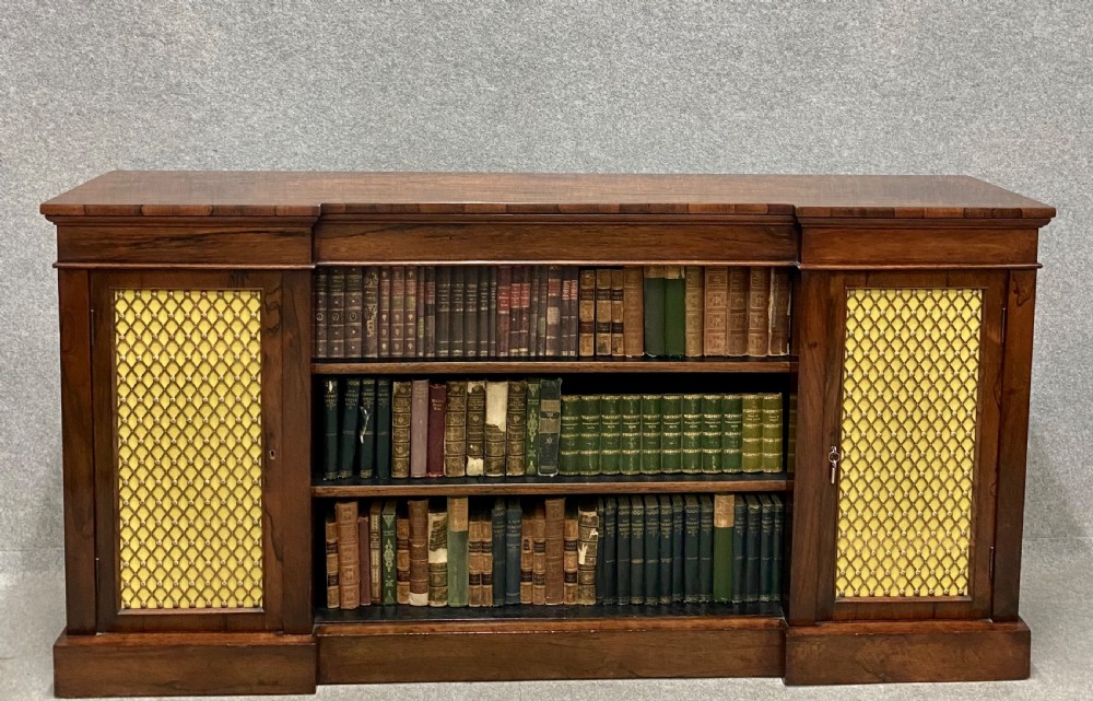 Regency Rosewood Enclosed & Open Bookcase