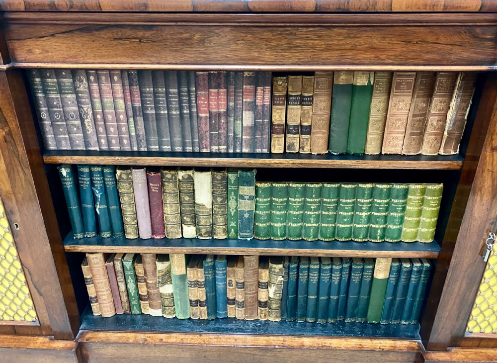 Regency Rosewood Enclosed & Open Bookcase View IV