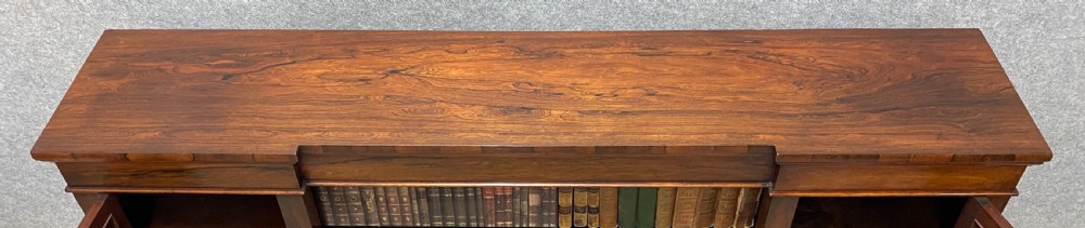 Regency Rosewood Enclosed & Open Bookcase View VI