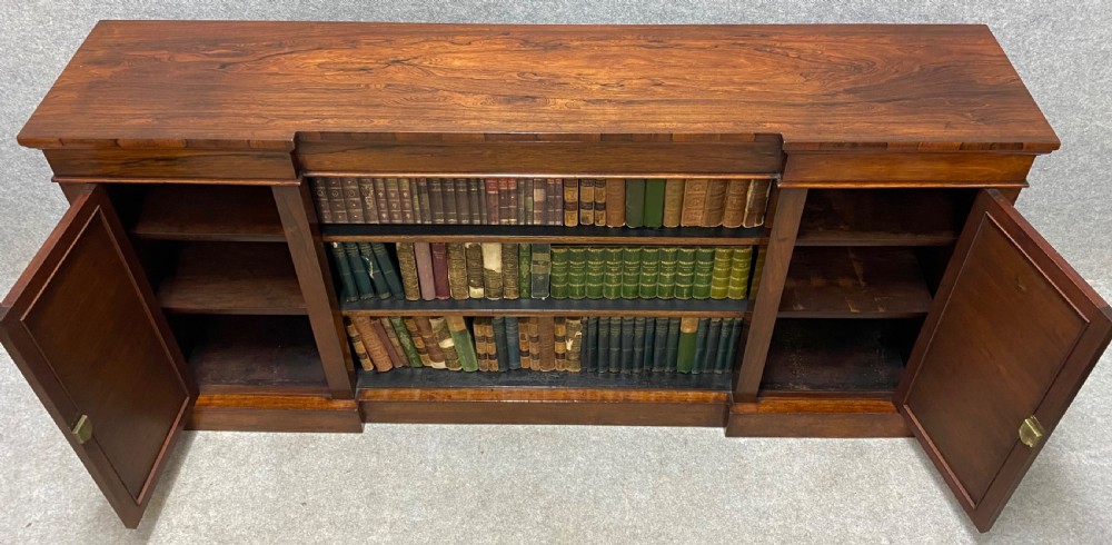 Regency Rosewood Enclosed & Open Bookcase View X