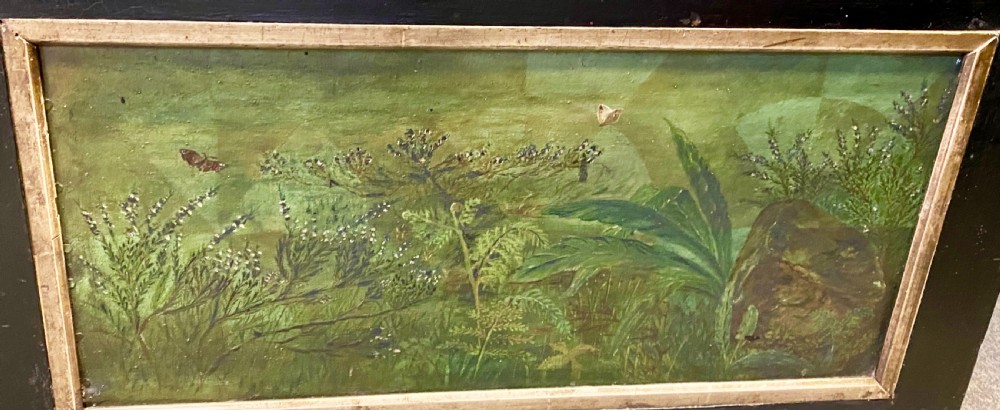 Victorian 3 Fold Oil on Canvas Full Height Screen View XI