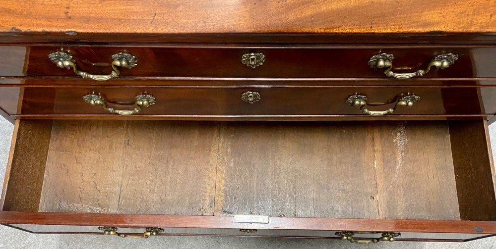 George II Mahogany Bureau View XI