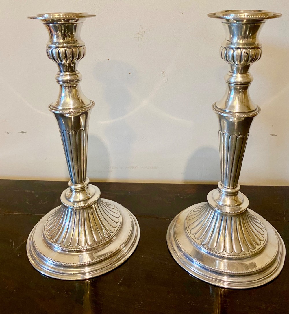 Good Pair of Silver Plated Candelabra View IX