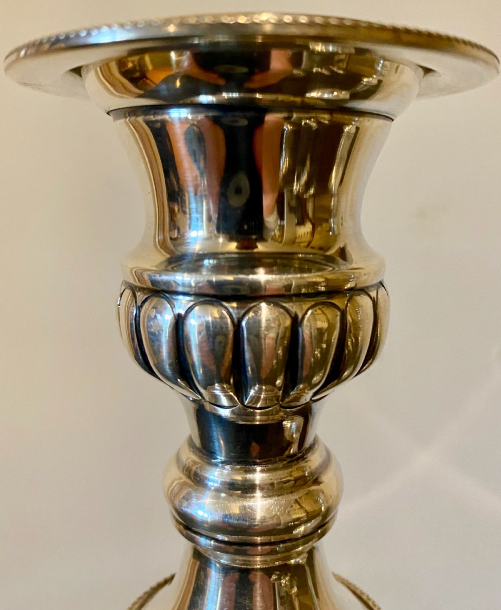 Good Pair of Silver Plated Candelabra View XI