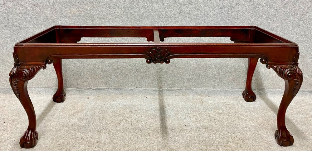 Large Chippendale Style Mahogany Stool / Window Seat View VI