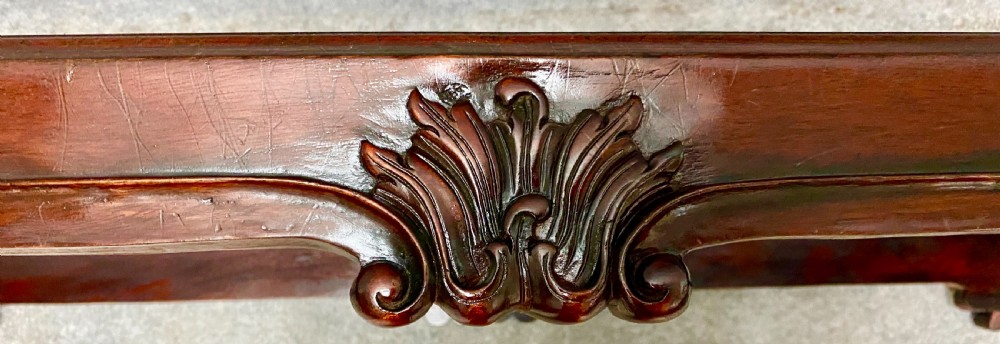 Large Chippendale Style Mahogany Stool / Window Seat View VII