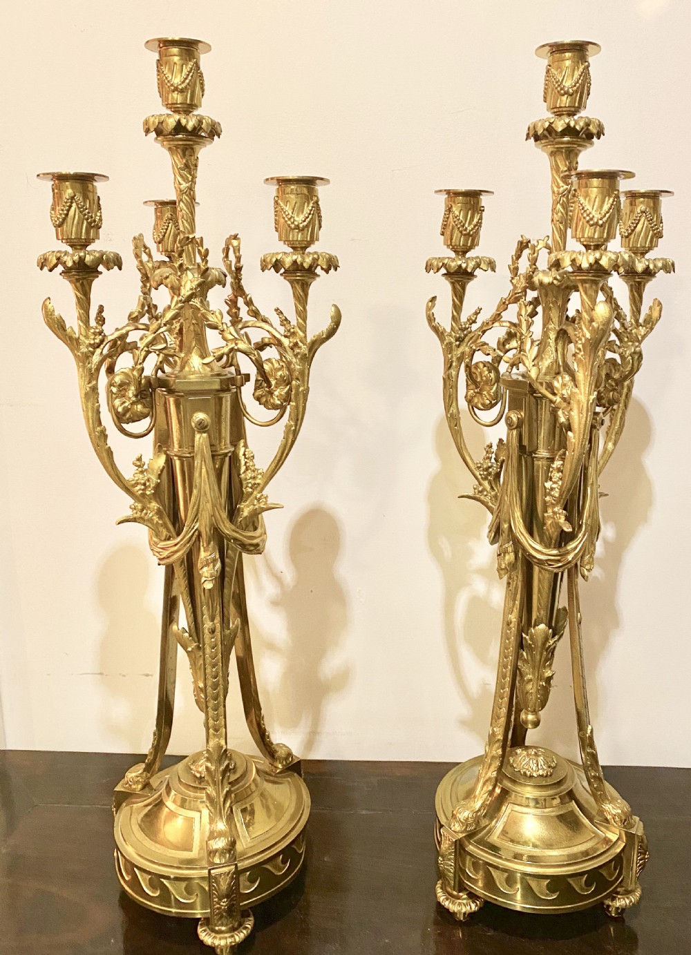 Fine Pair of Antique Candelabra