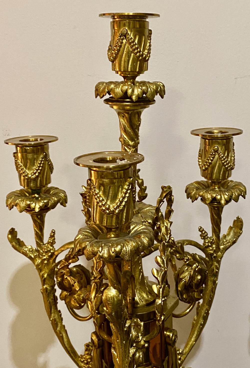 Fine Pair of Antique Candelabra View V