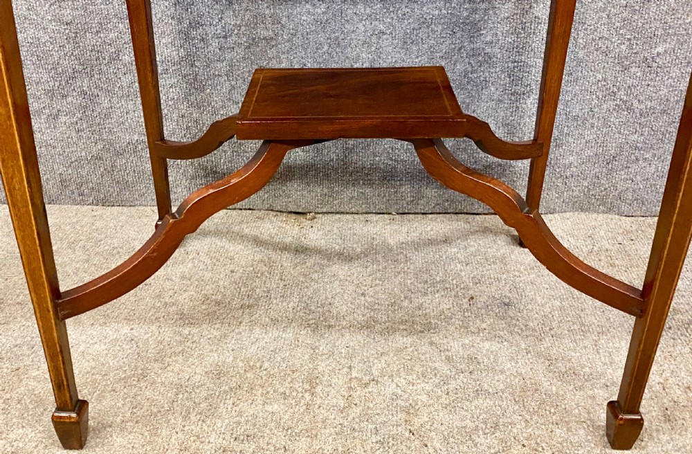 Edwardian Mahogany & Inlaid Bijouterie Cabinet View IX