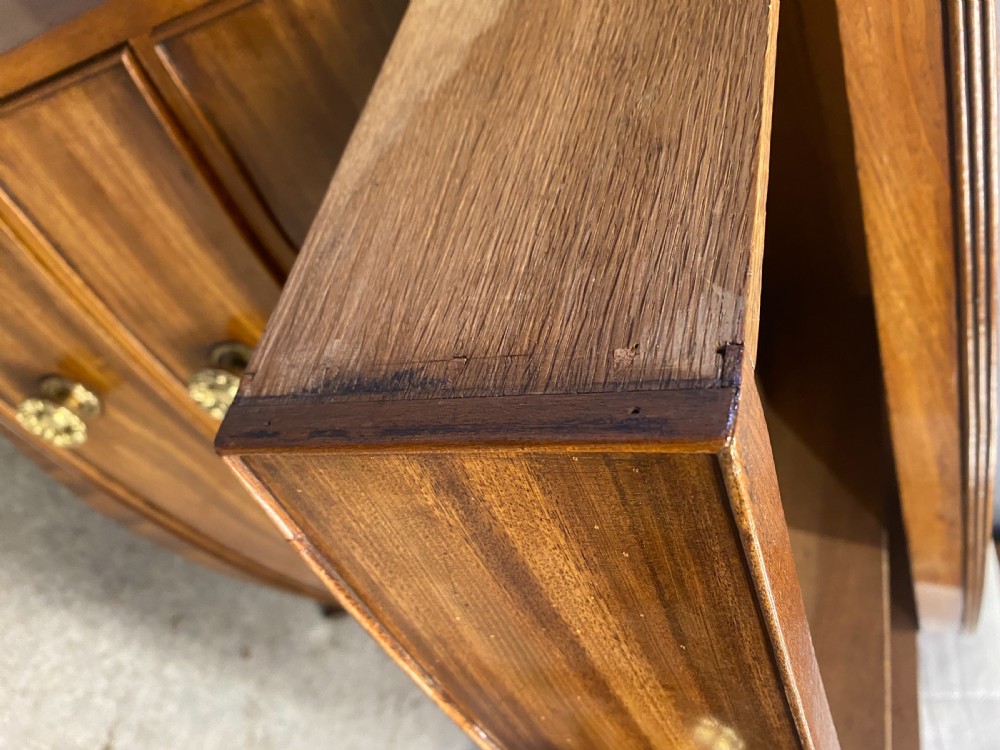 Small George III Mahogany Bow Fronted Chest  View VI
