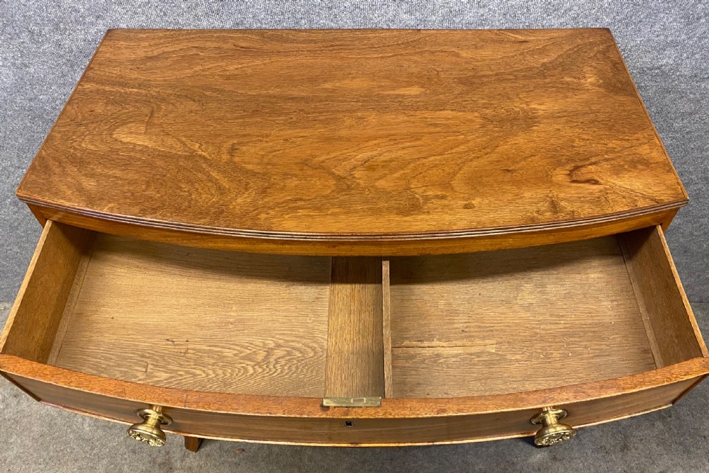 Small George III Mahogany Bow Fronted Chest  View VII