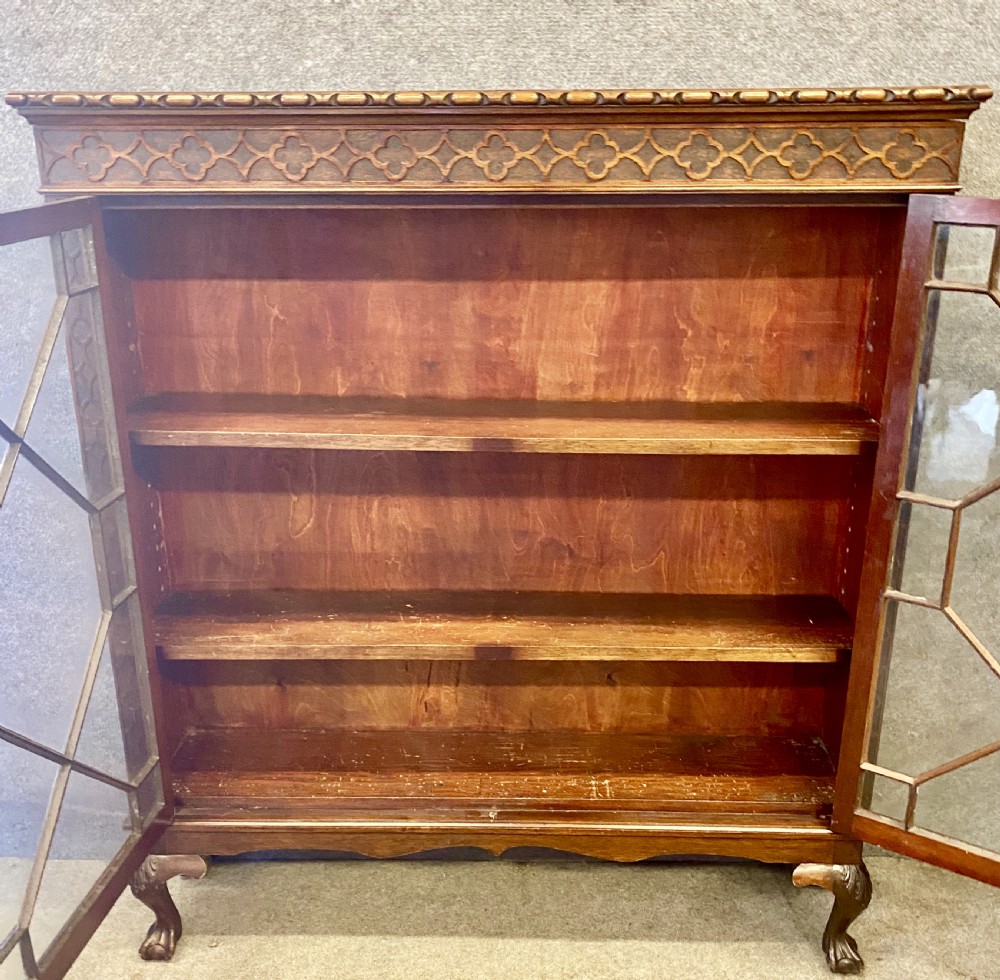 Chippendale Style Mahogany Bookcase View IV