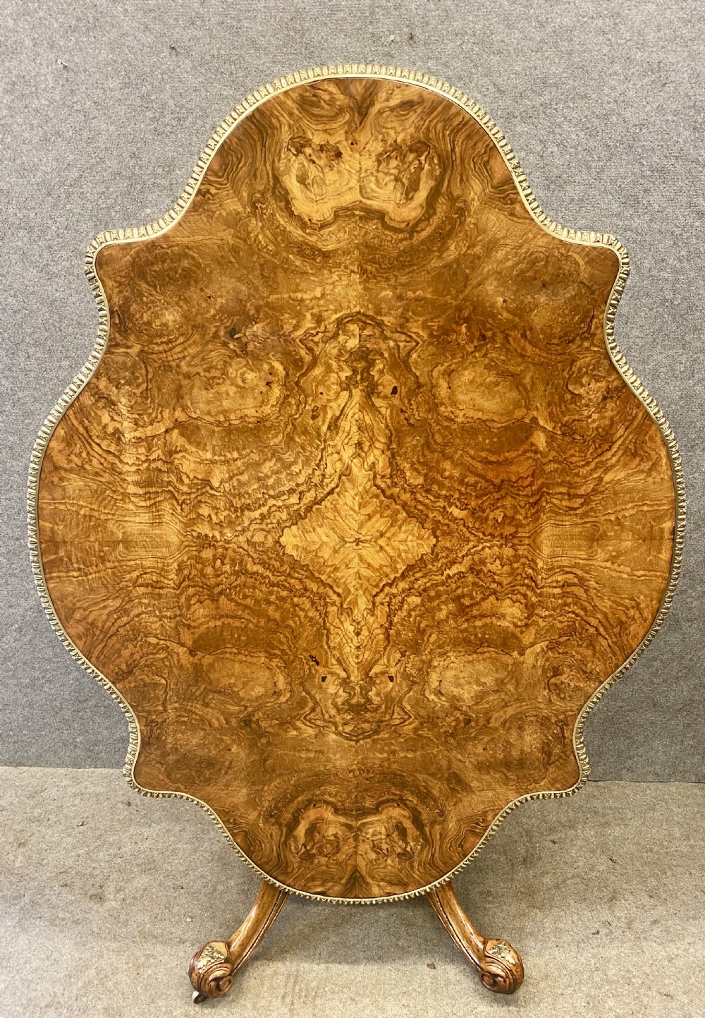 Stunning Victorian Burr Walnut & Ormolu Mounted Centre Table View II
