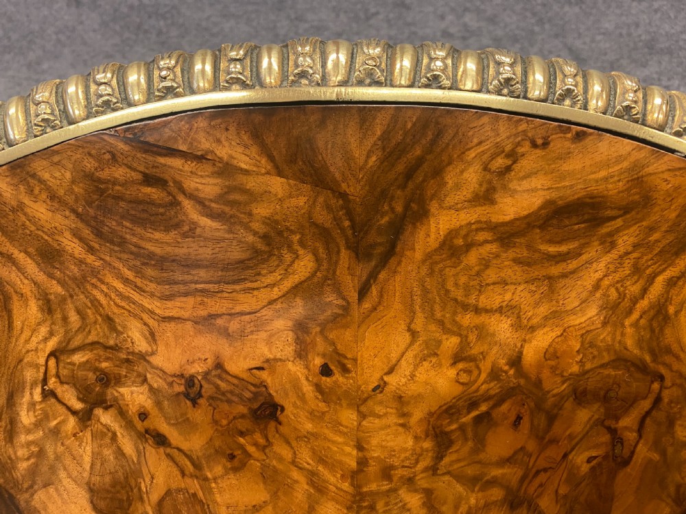 Stunning Victorian Burr Walnut & Ormolu Mounted Centre Table View III