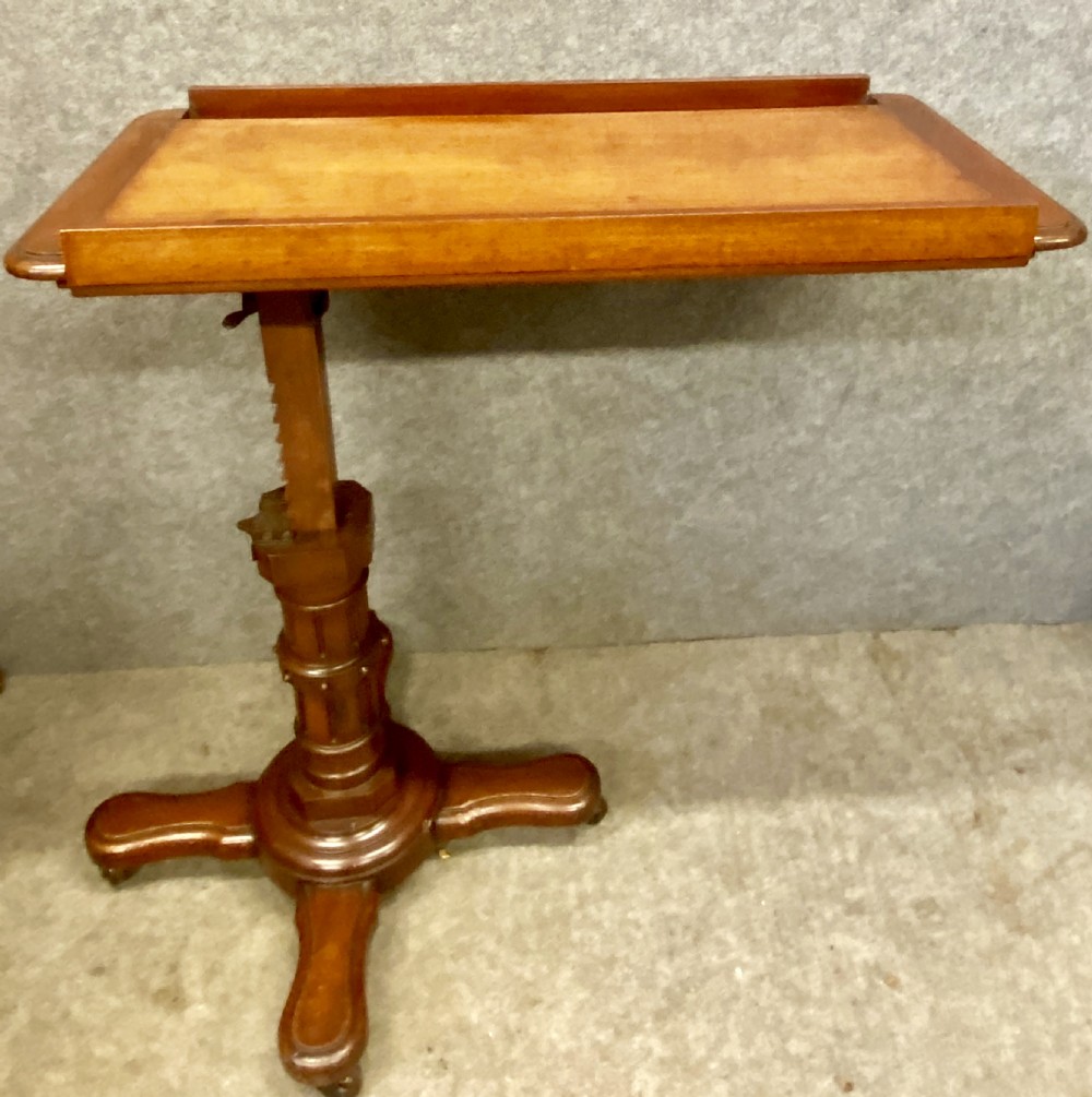 Good Mahogany Fully Adjustable Reading Table View VI