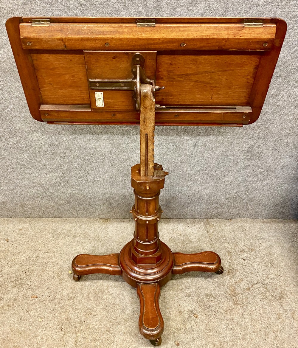 Good Mahogany Fully Adjustable Reading Table View X