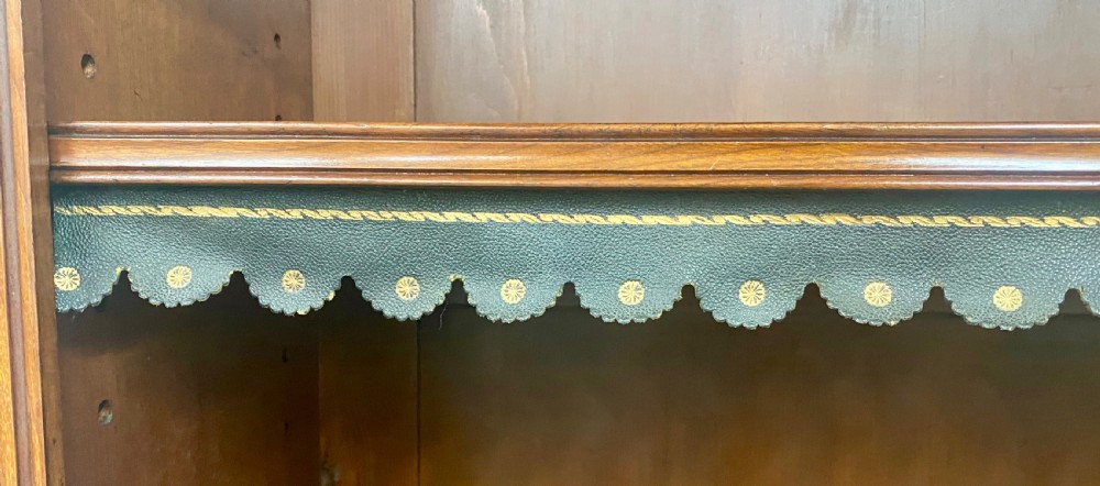 Good Victorian Walnut Open Bookcase View V